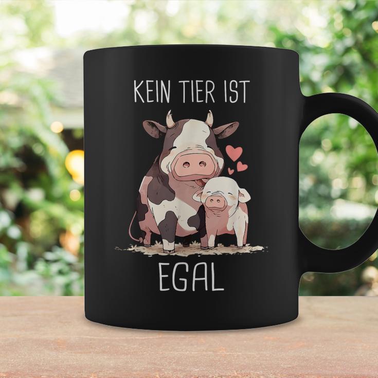 Vegetarier Kein Tier Ist Egal Veganer Kuh Schwin German Tassen Geschenkideen