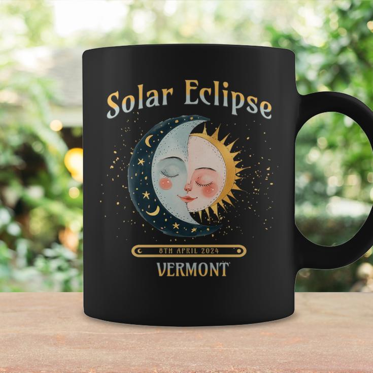 Vermont Total Solar Eclipse 2024 Totality Souvenir Retro Coffee Mug Gifts ideas