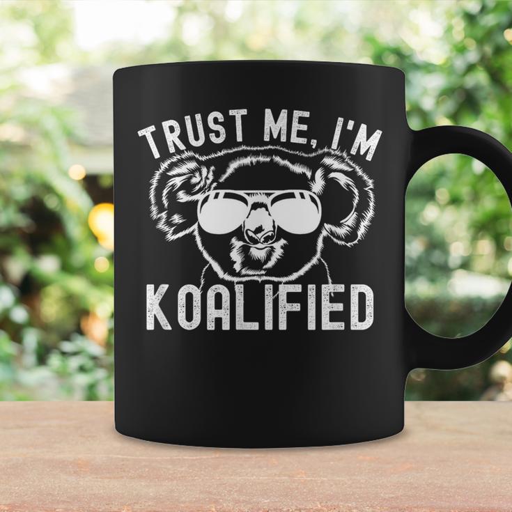 Vertrauen I'm Koalified Lustiger Koala Koala-Liebhaber Papa-Witz Tassen Geschenkideen