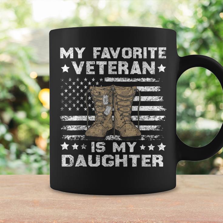 Veterans Day My Favorite Veteran Is My Daughter For Dad Mom Coffee Mug Gifts ideas