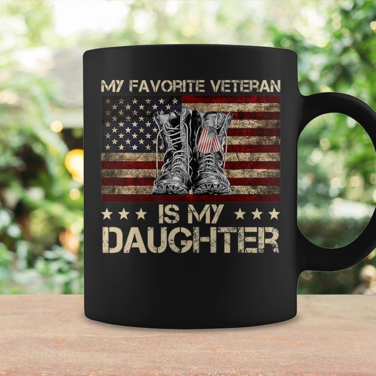 Veteran's Day My Favorite Veteran Is My Daughter Proud Dad Coffee Mug Gifts ideas