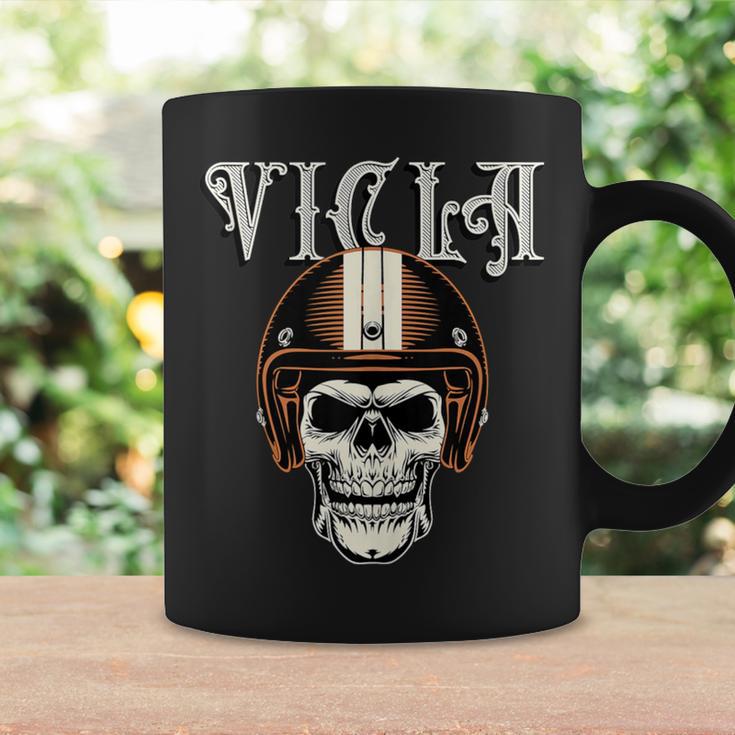 Vicla Gangster Biker Skull Motorcycle Rider Coffee Mug Gifts ideas