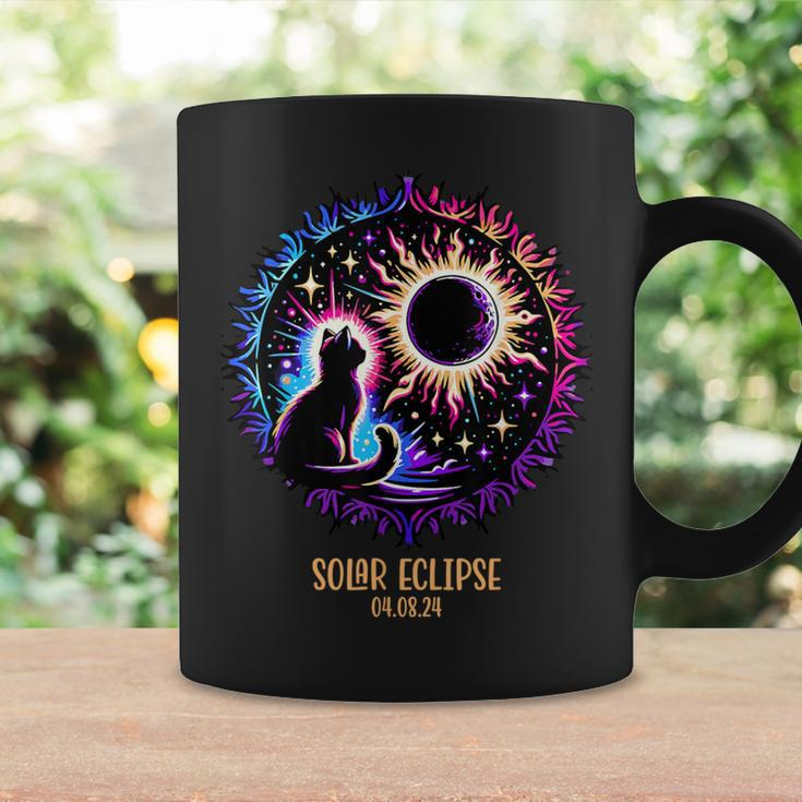 View Totality April 8 2024 Astronomy Cat Lover Solar Eclipse Coffee Mug Gifts ideas