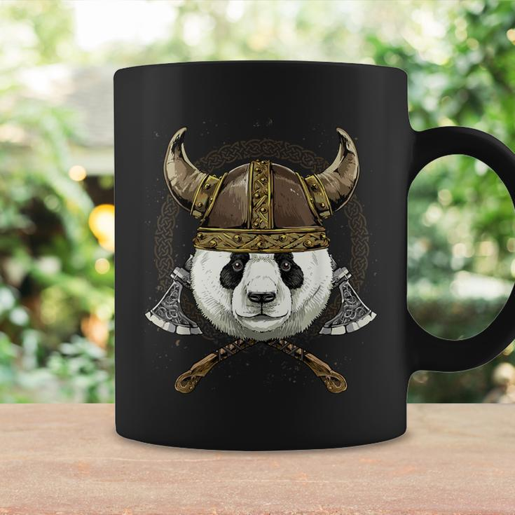 Viking Panda With Viking Helmet Mjolnir Axes Coffee Mug Gifts ideas