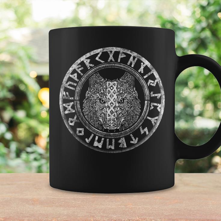 Viking Wolf Norse Mythology Wolf Face Coffee Mug Gifts ideas