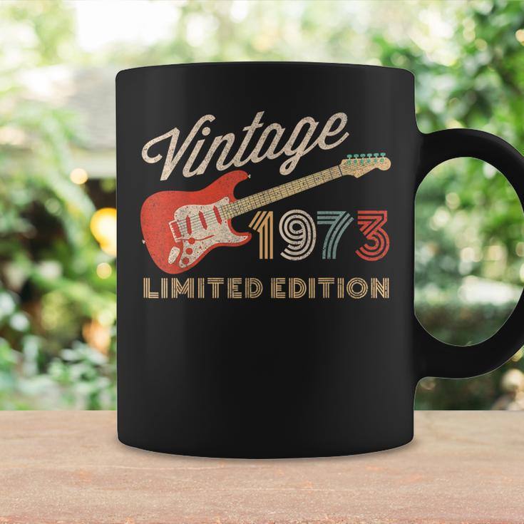 Vintage 1973 Limited Edition Guitar Year Of Birth Birthday Coffee Mug Gifts ideas