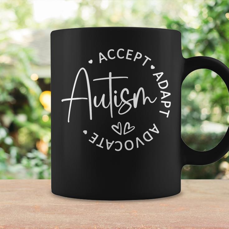 Vintage Autism Accept Adapt Advocate Autism Quotes Sayings Coffee Mug Gifts ideas