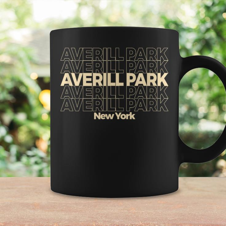 Vintage Averill Park New York Repeating Text Coffee Mug Gifts ideas