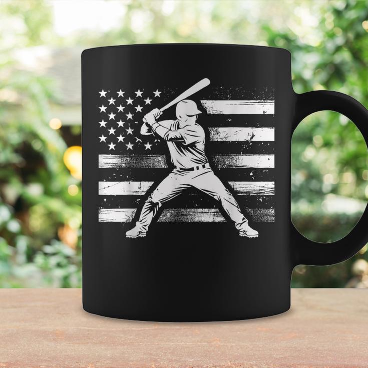 Vintage Baseball American Flag For Boys Girls Women Coffee Mug Gifts ideas