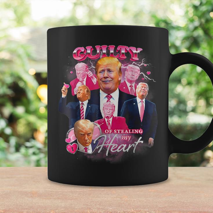 Vintage Donald Trump Shot Guilty Of Stealing My Heart Coffee Mug Gifts ideas