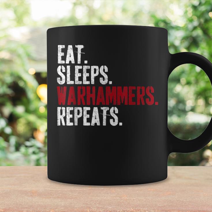 Vintage Eat Sleeps Warhammers Repeats Coffee Mug Gifts ideas