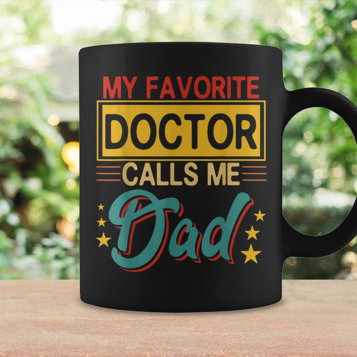 Vintage My Favorite Doctor Calls Me Dad Costume Proud Dad Coffee Mug Gifts ideas
