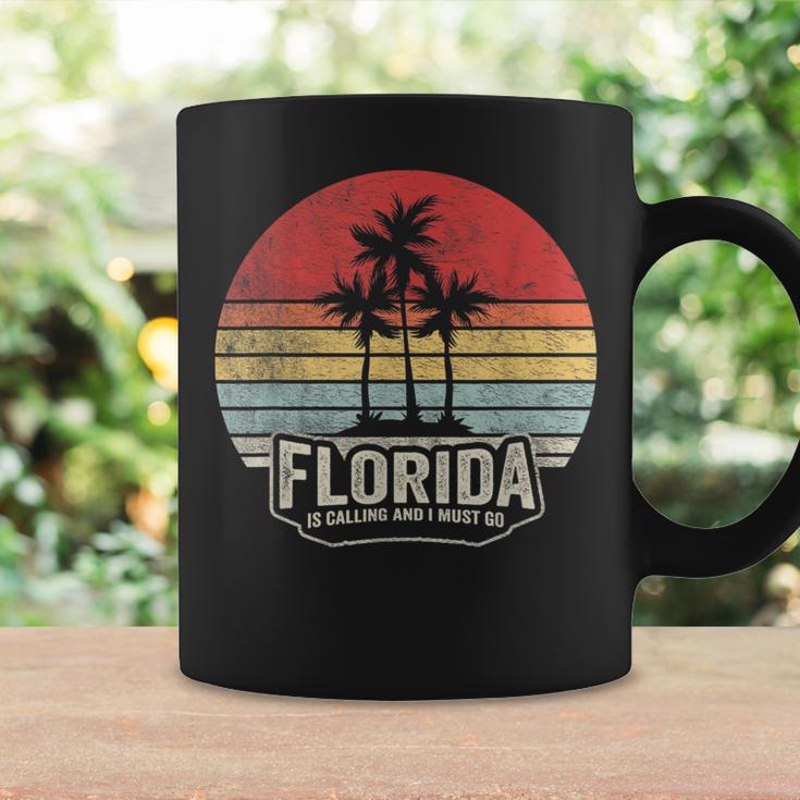 Vintage Florida Is Calling I Must Go Summer Florida Vacation Coffee Mug Gifts ideas