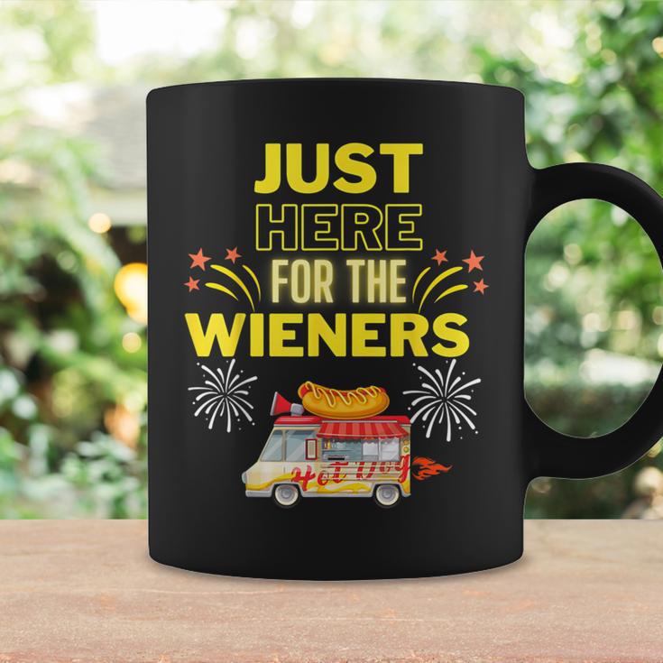 Vintage Hot Dog 4Th Of July I'm Just Here For The Wieners Coffee Mug Gifts ideas