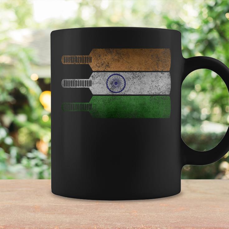 Vintage Indian Cricket Lover Print Swaraj Tiranga India Flag Coffee Mug Gifts ideas