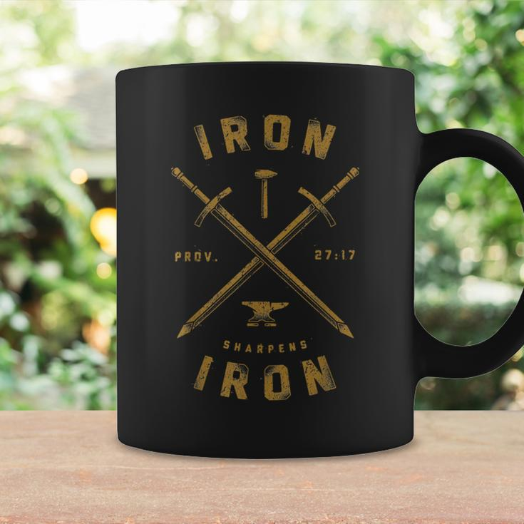 Vintage Iron Sharpens Iron Strong Christian Coffee Mug Gifts ideas