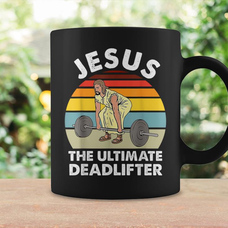 Vintage Jesus The Ultimate Deadlifter Gym Bodybuliding Coffee Mug Gifts ideas