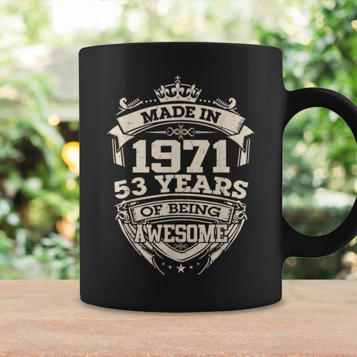 Vintage Made In 1971 53 Years Of Being Awesome Birthday Men Coffee Mug Gifts ideas