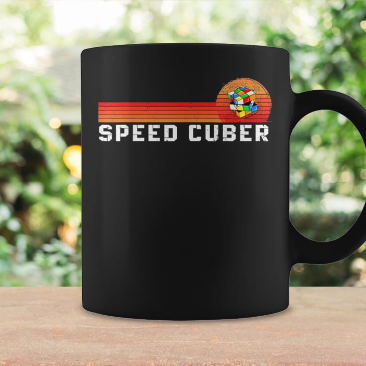 Vintage Math Cuber Heartbeat Speed Cubing Puzzle Lover Cube Coffee Mug Gifts ideas