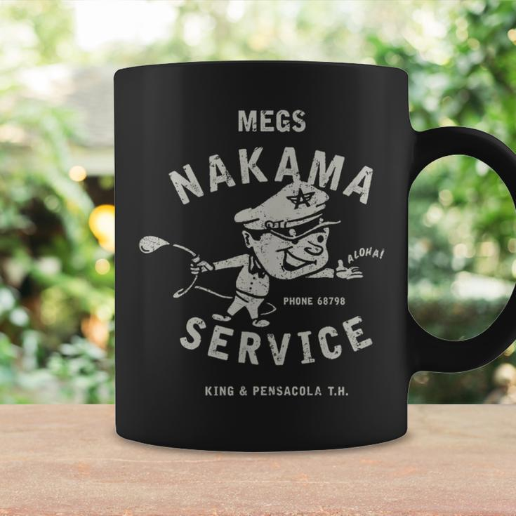 Vintage Megs Nakama Gas Station Reversed Clay Attendant Coffee Mug Gifts ideas