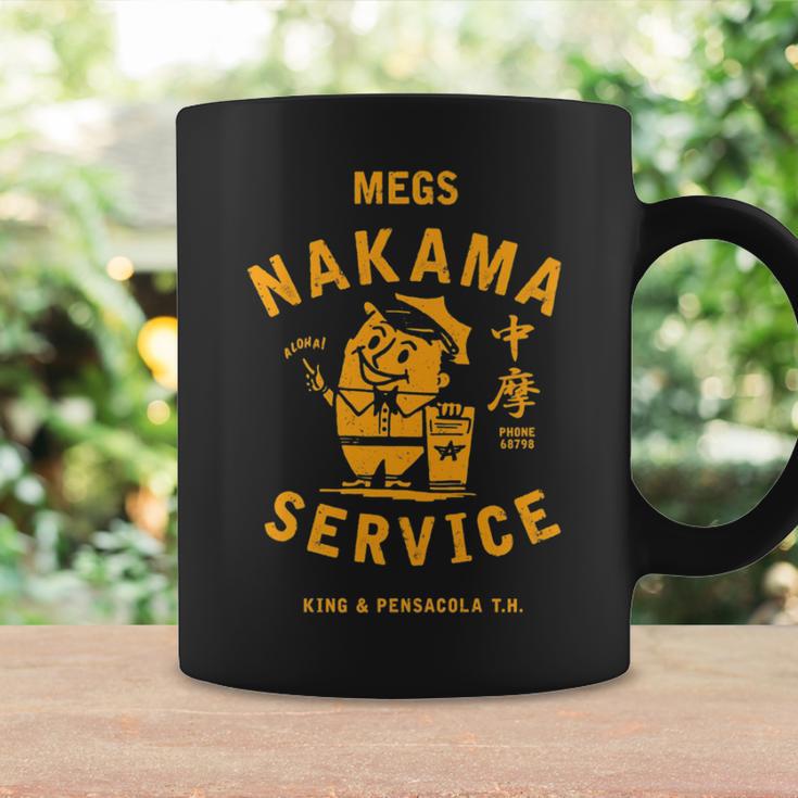 Vintage Megs Nakama Service Reversed Yellow Kanji Attendant Coffee Mug Gifts ideas