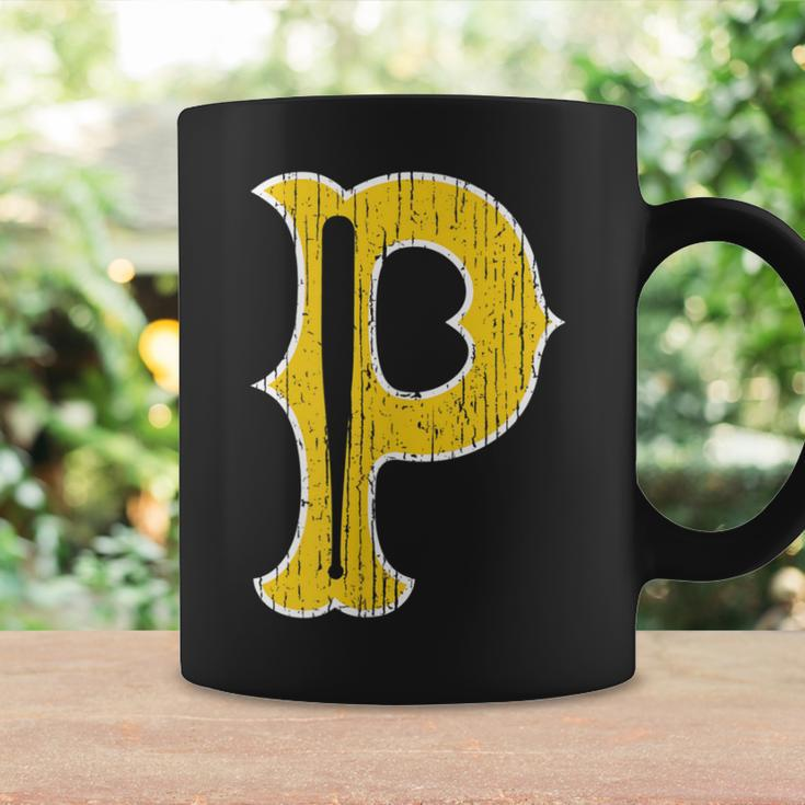 Vintage Pittsburgh Baseball P Distressed Novelty Pirate Coffee Mug Gifts ideas