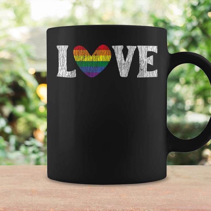 Vintage Rainbow Love Proud Family Matching Gay Lesbian Lgbtq Coffee Mug Gifts ideas