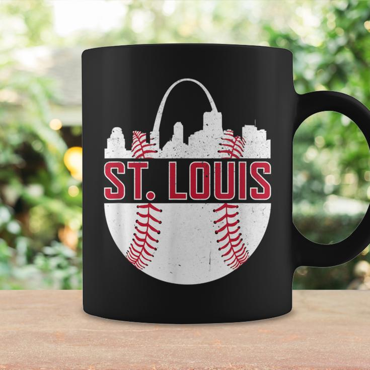 Vintage St Louis Baseball Stl Skyline Novelty Cardinal Coffee Mug Gifts ideas