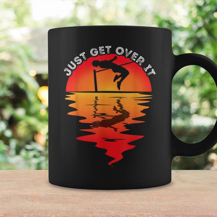 Vintage Sunset Just Get Over It Pole Vaulting Pole Vault Coffee Mug Gifts ideas