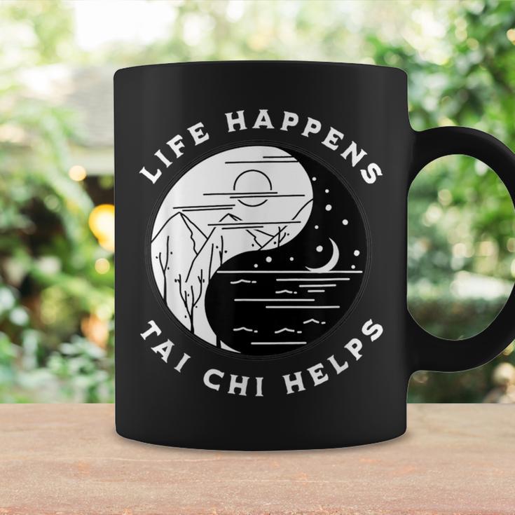 Vintage Tai Chi Life Happens Tai Chi Helps Day Night Coffee Mug Gifts ideas