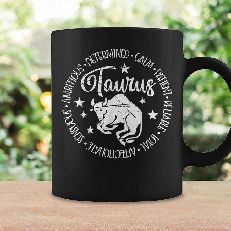Vintage Taurus Horoscope Calm Birthday Zodiac Sign Astrology Coffee Mug Gifts ideas