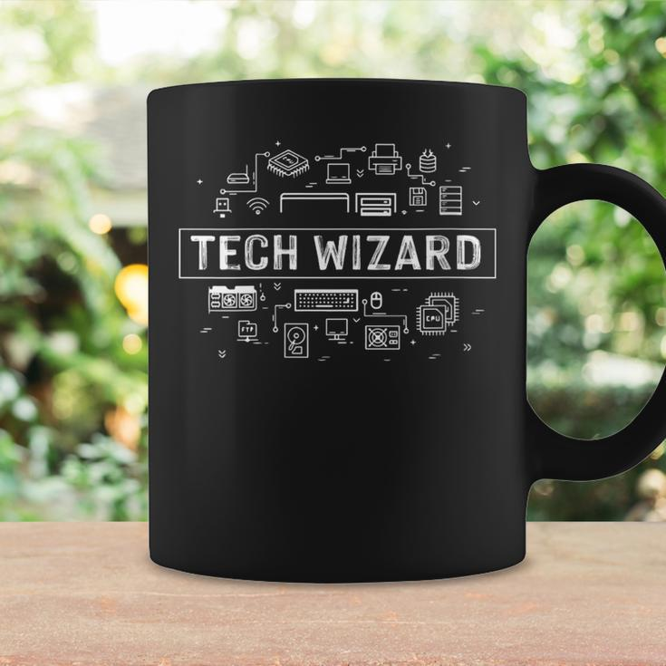 Vintage-Tech Wizard-Cool Technology System-Administrator Coffee Mug Gifts ideas