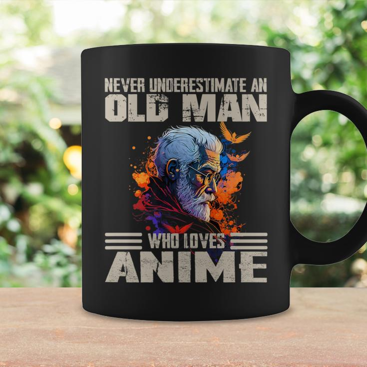 Vintage Never Underestimate An Old Man Who Loves Anime Cute Coffee Mug Gifts ideas