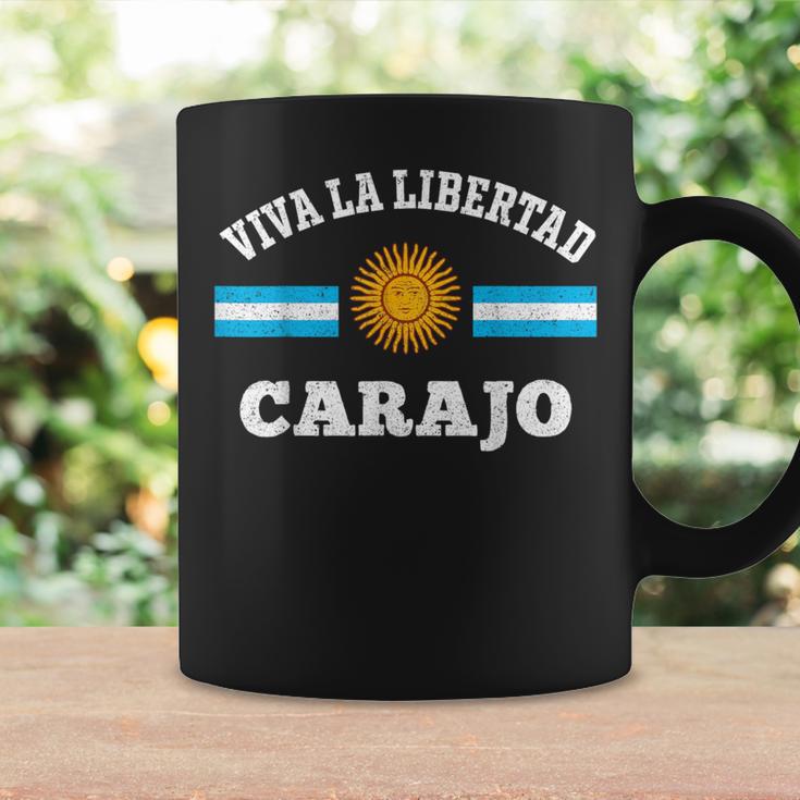 Viva La Libertad Carajo Javier Milei Presidente De Argentina Tassen Geschenkideen