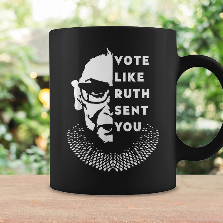 Vote Like Ruth Sent You Feminist Coffee Mug Gifts ideas