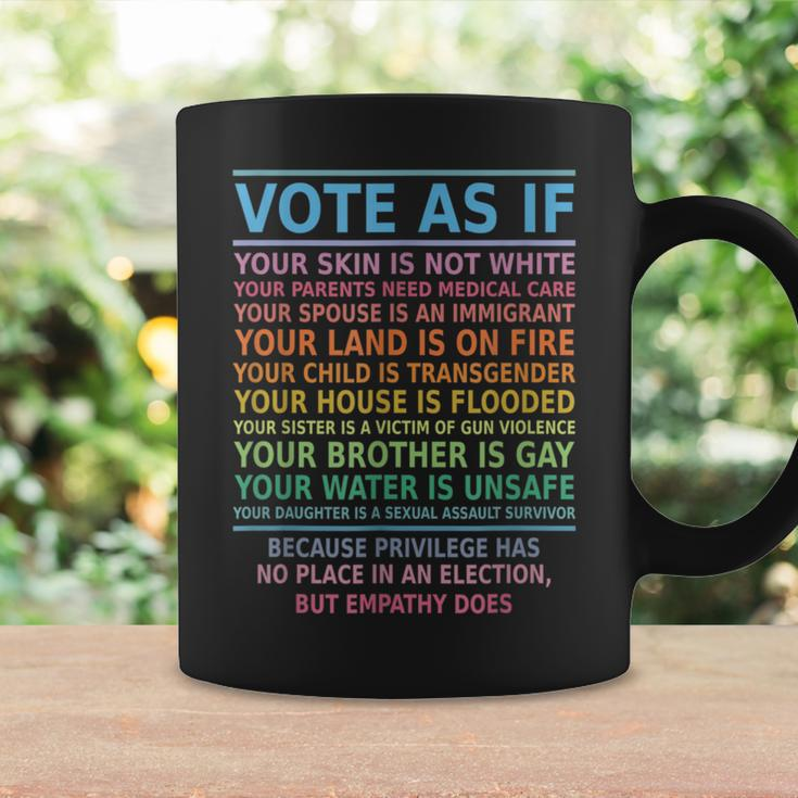 Vote As If Your Skin Is Not White Human's Rights Apparel Coffee Mug Gifts ideas