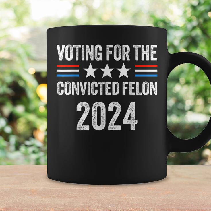 Voting For The Convicted Fellon 2024 Pro Trump Coffee Mug Gifts ideas