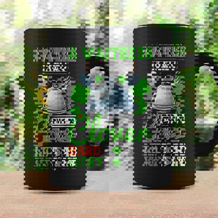 A Waitress Is Like A Four Leaf Clover St Patrick's Day Coffee Mug Gifts ideas