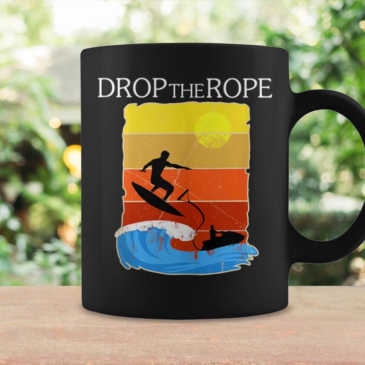 Wake Surfing Drop The Rope Boat Lake Wakesuring Coffee Mug Gifts ideas