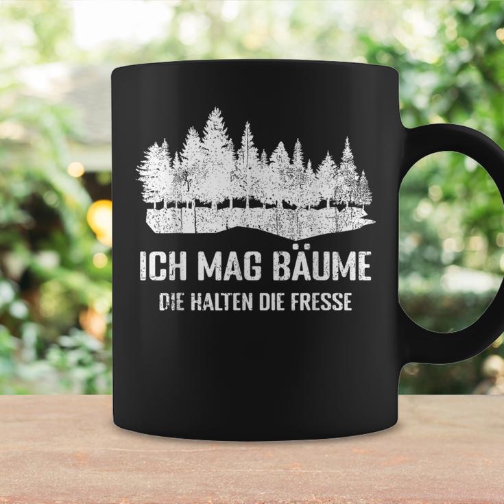 Waldliebhaber Lustiges Tassen Ich Mag Bäume - Spruch, Schwarz Geschenkideen