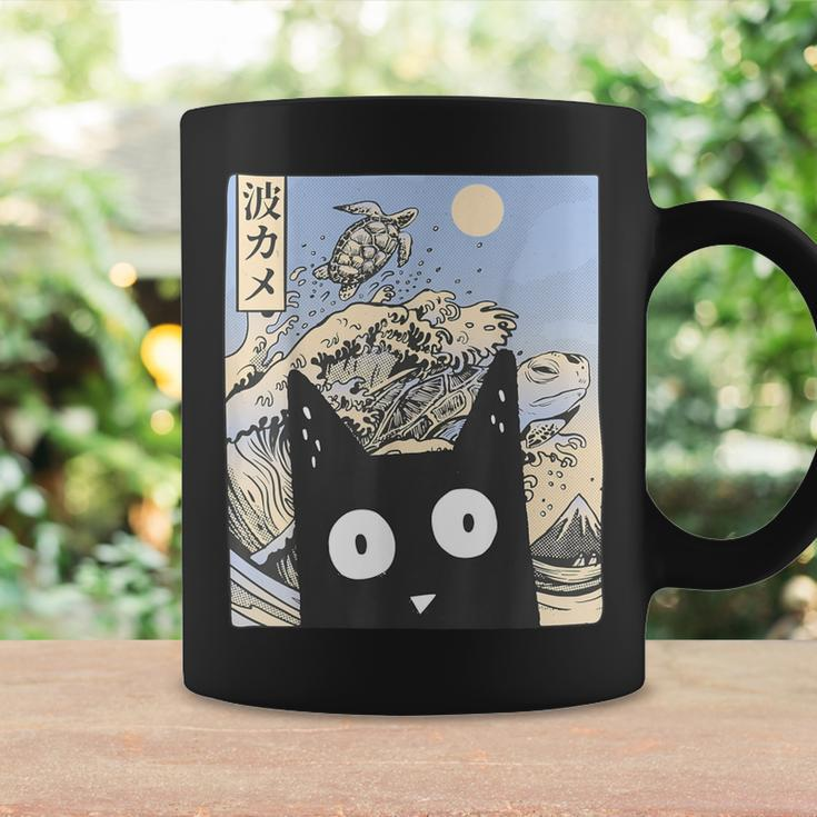 Wave Kawaii Cat Japanese Vintage Aesthetic Altcute Anime Coffee Mug Gifts ideas