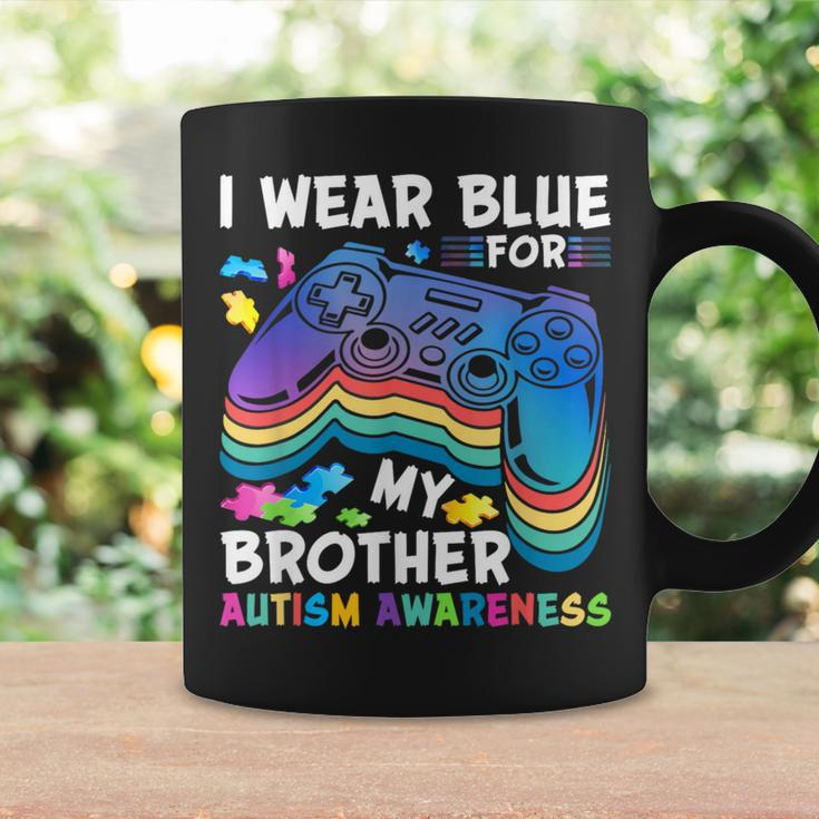 I Wear-Blue For My Brother Autism Awareness Boys Video Game Coffee Mug Gifts ideas