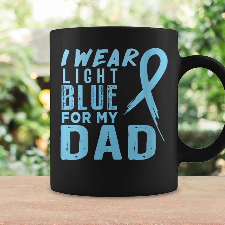 I Wear Light Blue For My Dad Prostate Cancer Ribbon Coffee Mug Gifts ideas