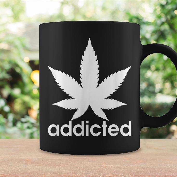 Weed Marijuana Addicted 420 Day Weed Leaf Vintage Retro Coffee Mug Gifts ideas