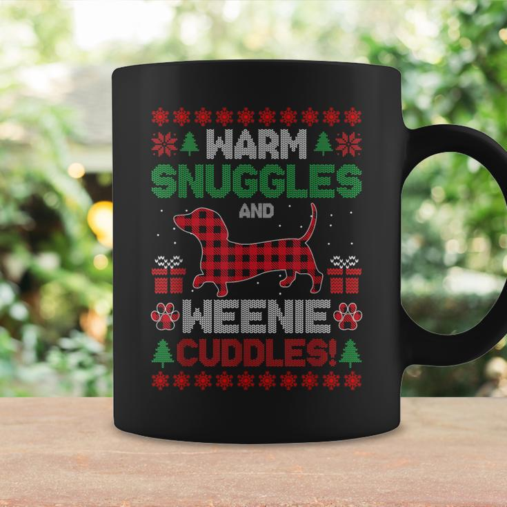 Weenie Dog Christmas Pajama Cute Weiner Ugly Christmas Coffee Mug Gifts ideas