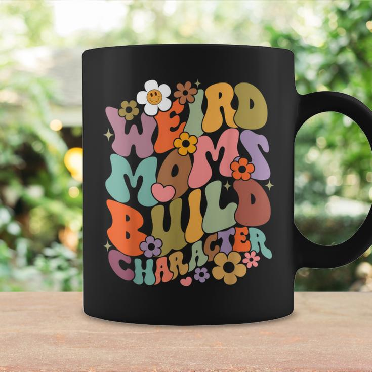 Weird Moms Build Character Groovy Retro Mama Mother's Day Coffee Mug Gifts ideas