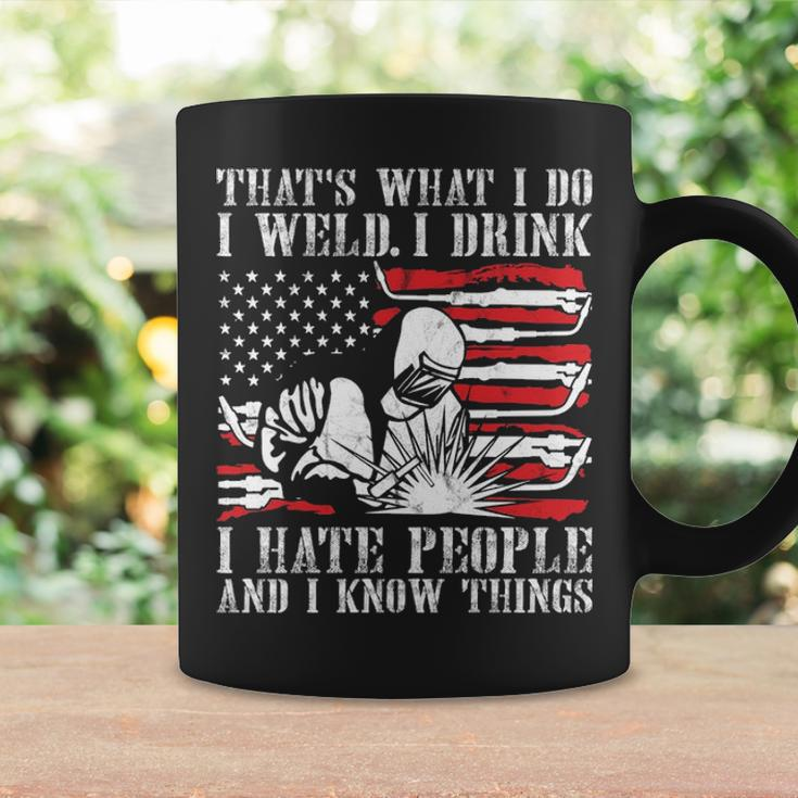 Welding That's What I Do I Weld American Flag Proud Welder Coffee Mug Gifts ideas
