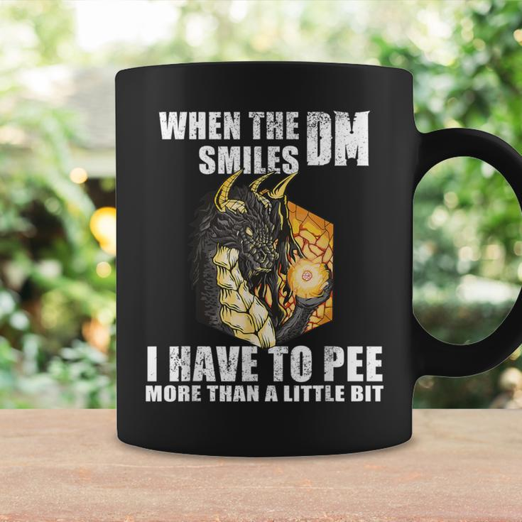 When The Dm Smiles Fantasy Tabletop Gaming Rpg Quote Coffee Mug Gifts ideas