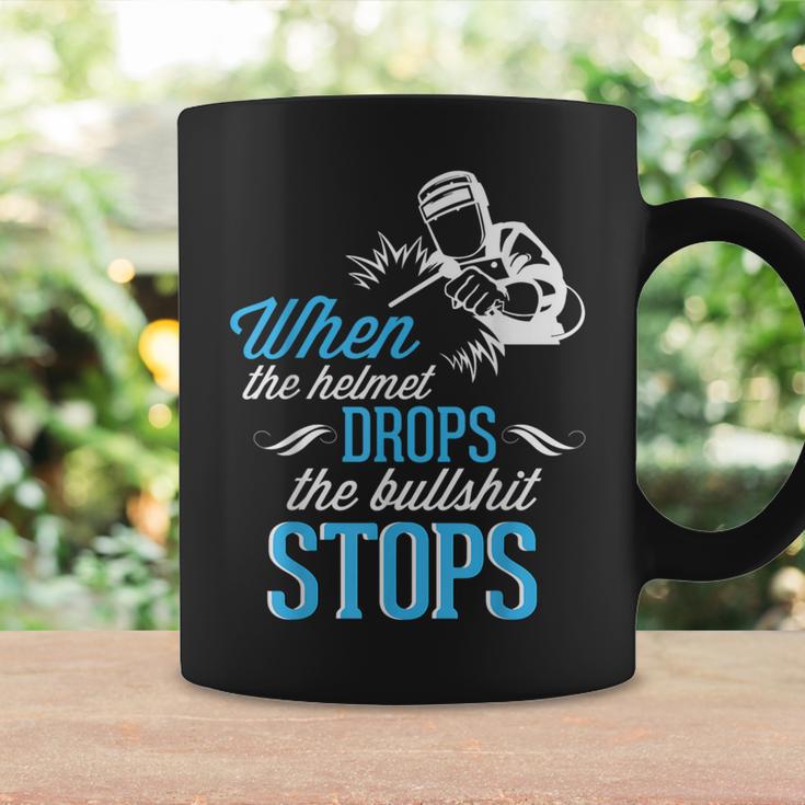 When Helmet Drops Welder Welding Father Dad Coffee Mug Gifts ideas