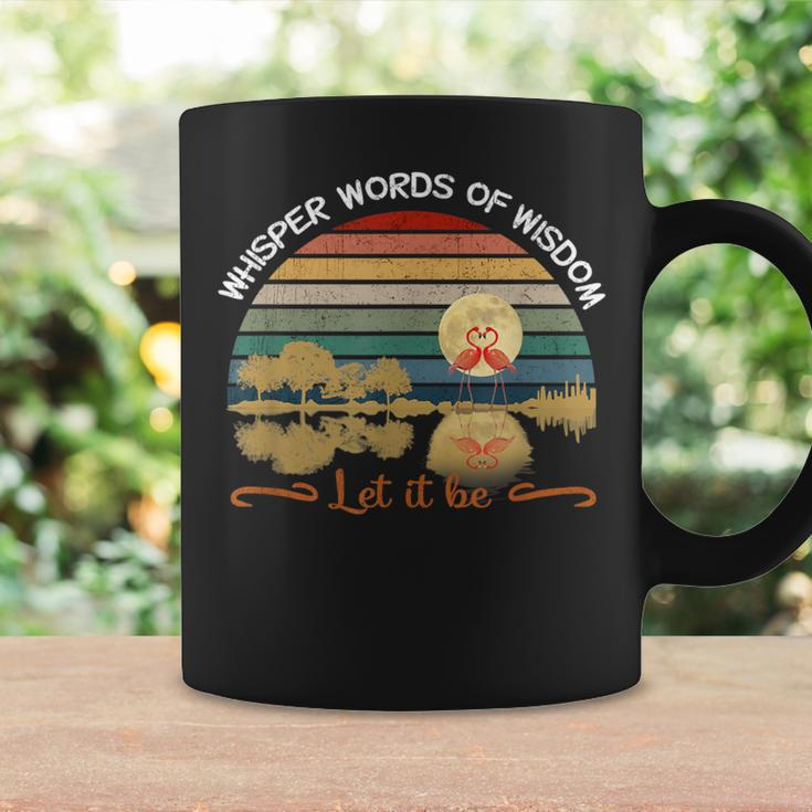 Whisper Word Of Wisdom Flamingos Let It Be Coffee Mug Gifts ideas